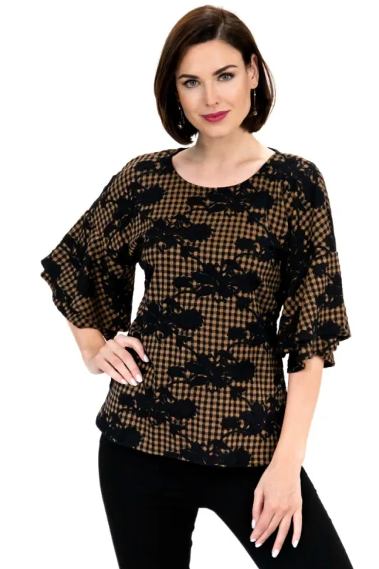 Laszlo Top - Coco Plaid sold by Eva Franco