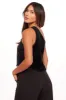 Sequin One-Shoulder Top - Black sold by Eva Franco
