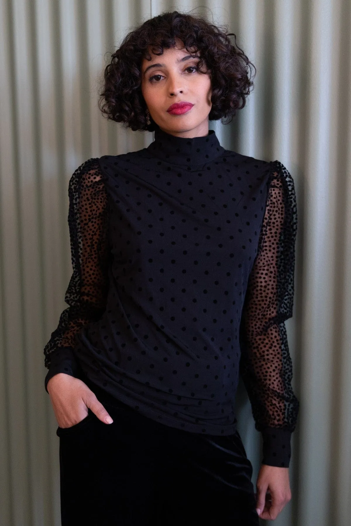 Polka Dot Blouse sold by Eva Franco