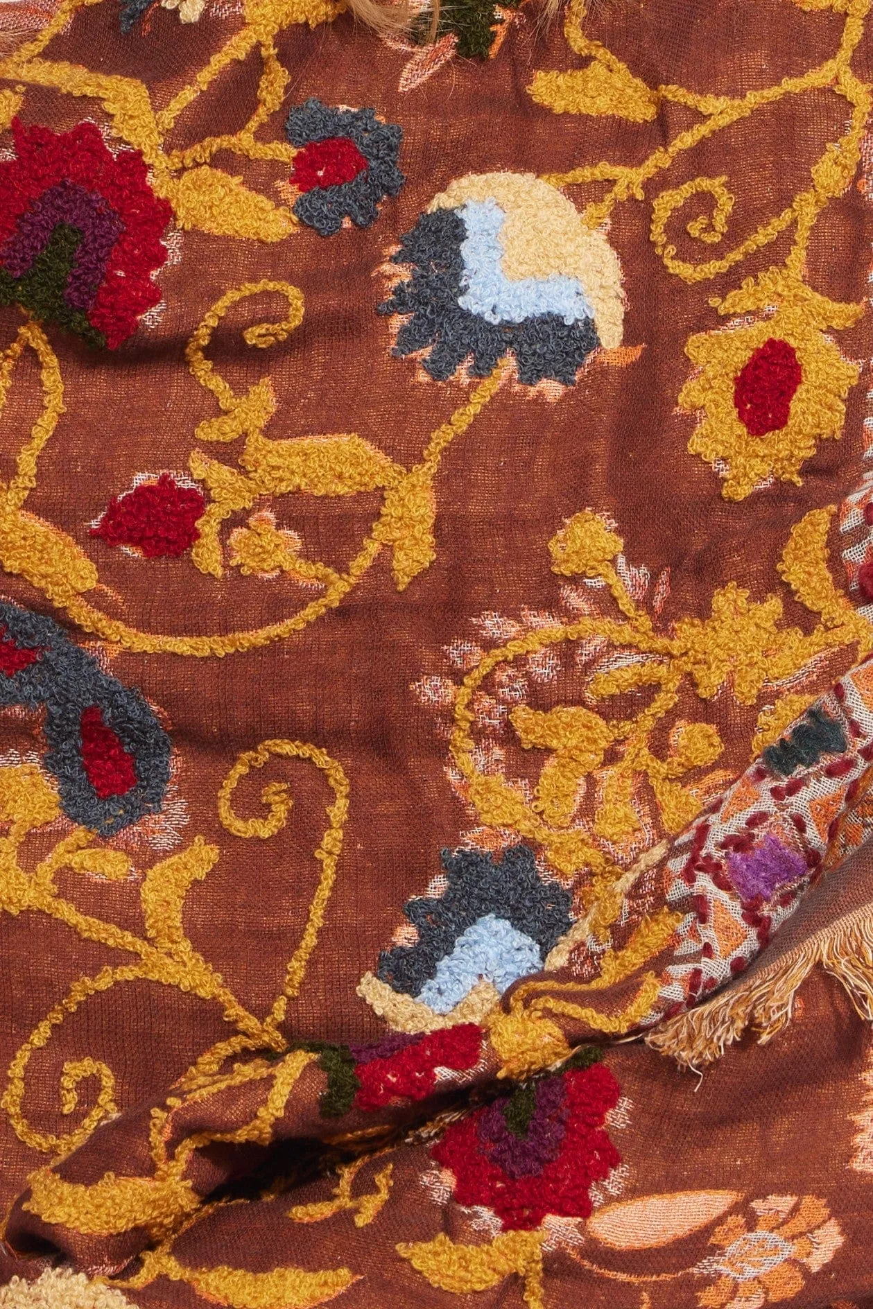 Hand Stitched Brown Shawl sold by Eva Franco product image thumbnail 2