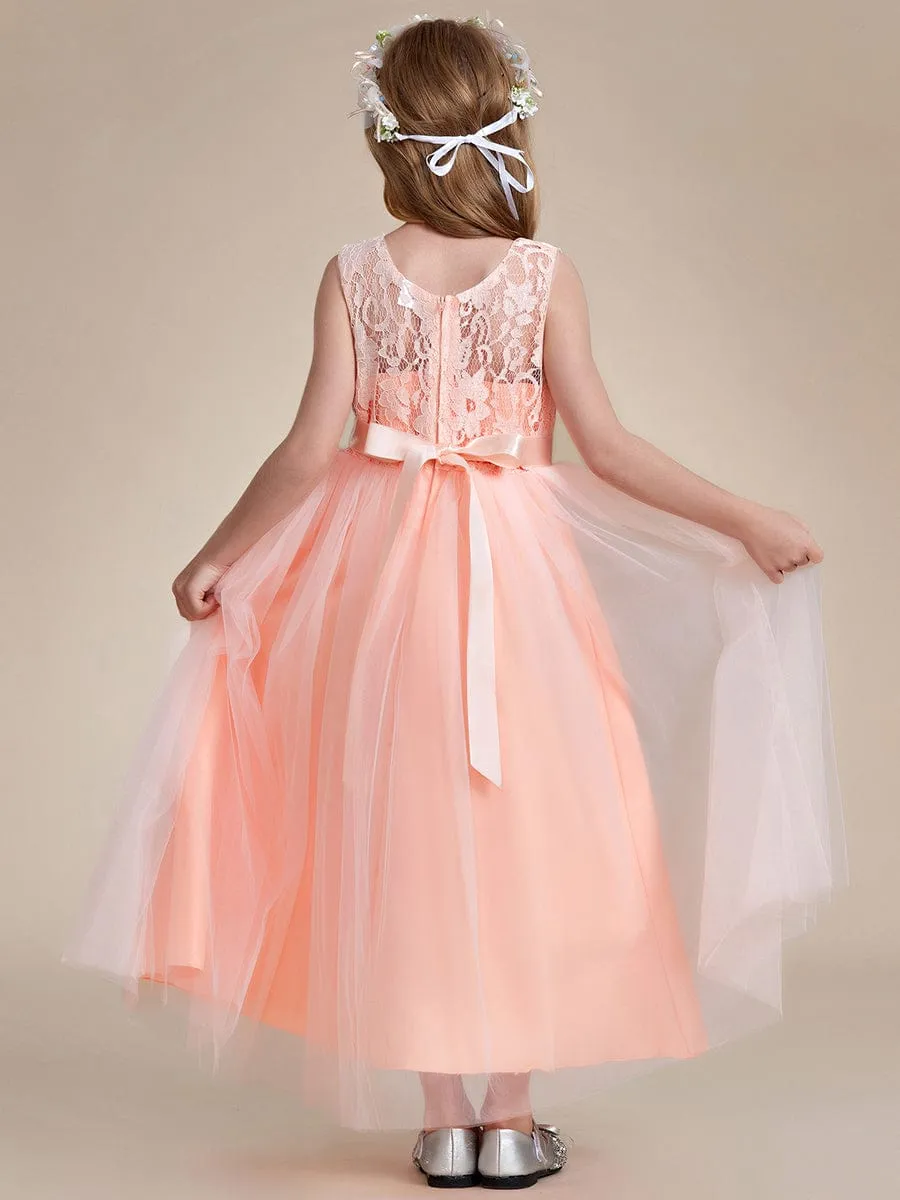 ROSA MAE|Princess Bow Sleeveless Lace Tulle Flower Girl Dress sold by Ever Pretty product image thumbnail 2