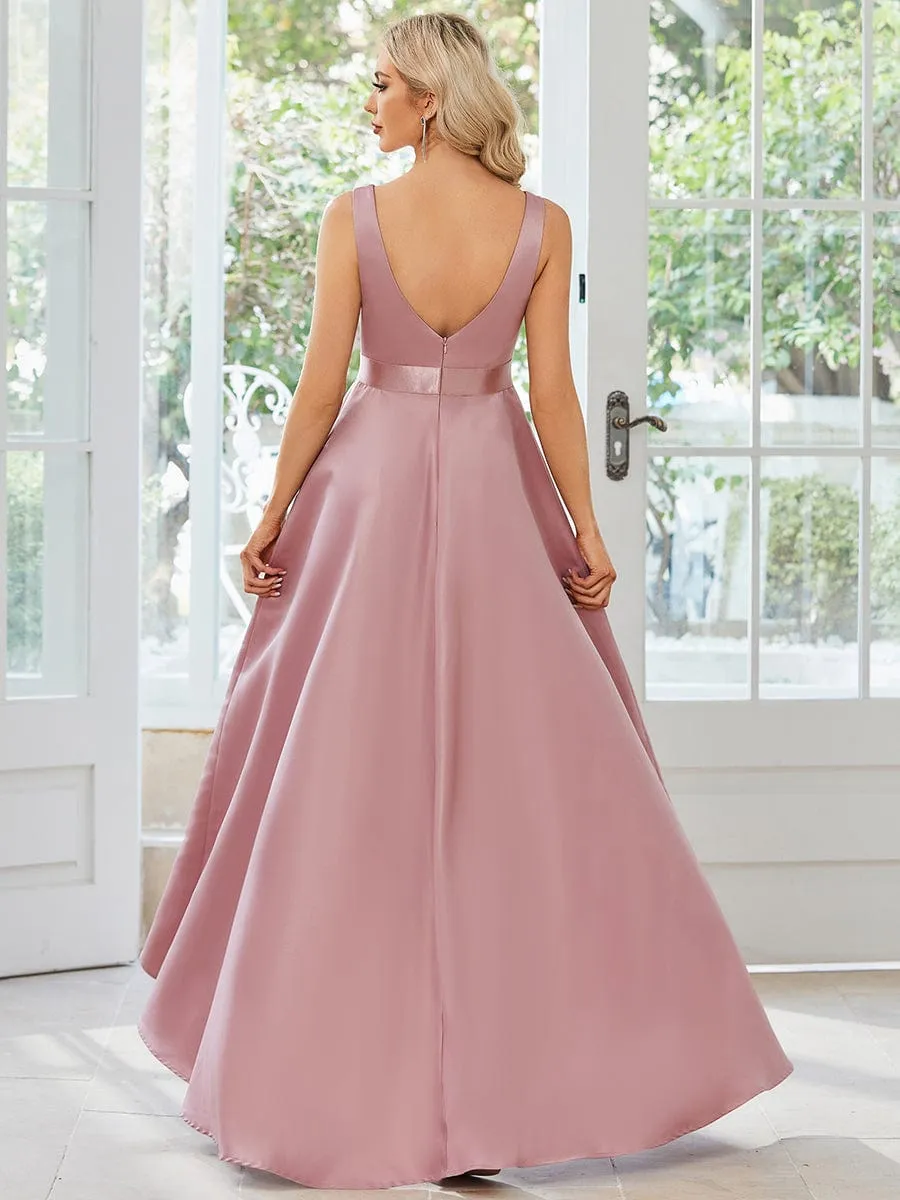 Simple Satin High-Low Sleeveless Prom Dress sold by Ever Pretty product image thumbnail 2