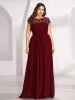 Plus Size Maxi Long Formal Lace Cap Sleeve Evening Dress sold by Ever Pretty