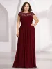 Plus Size Maxi Long Formal Lace Cap Sleeve Evening Dress sold by Ever Pretty