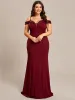 Stylish Plus Size Bodycon Deep V-Neck Sequin Evening Dress sold by Ever Pretty