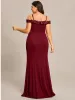 Stylish Plus Size Bodycon Deep V-Neck Sequin Evening Dress sold by Ever Pretty