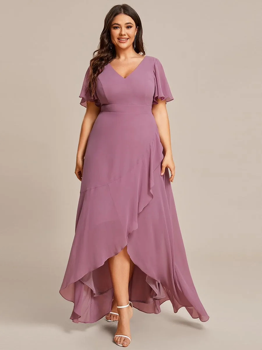 pretty OREE|Plus Size Elegant Lotus Sleeves Chiffon Bridesmaid Dress sold by Ever Pretty product image thumbnail 3