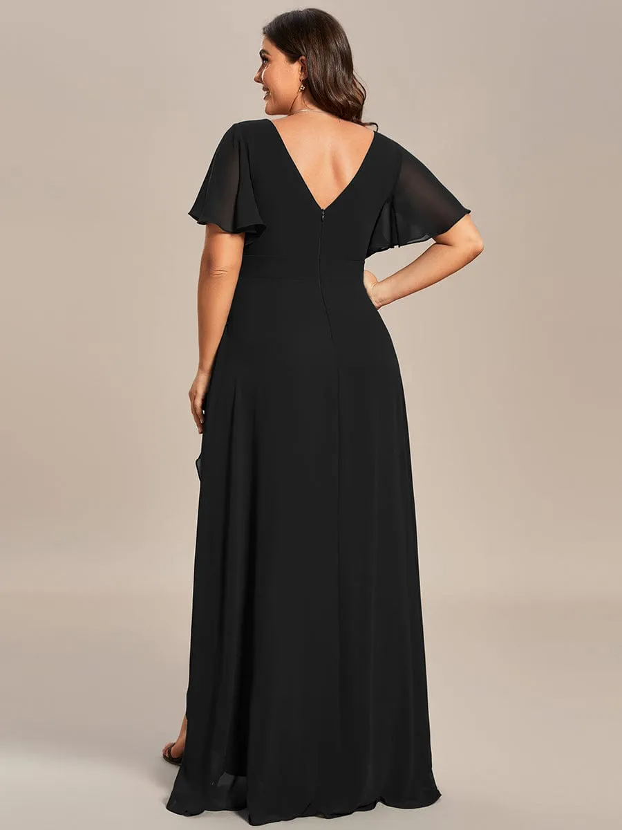pretty OREE|Plus Size Elegant Lotus Sleeves Chiffon Bridesmaid Dress sold by Ever Pretty product image thumbnail 2