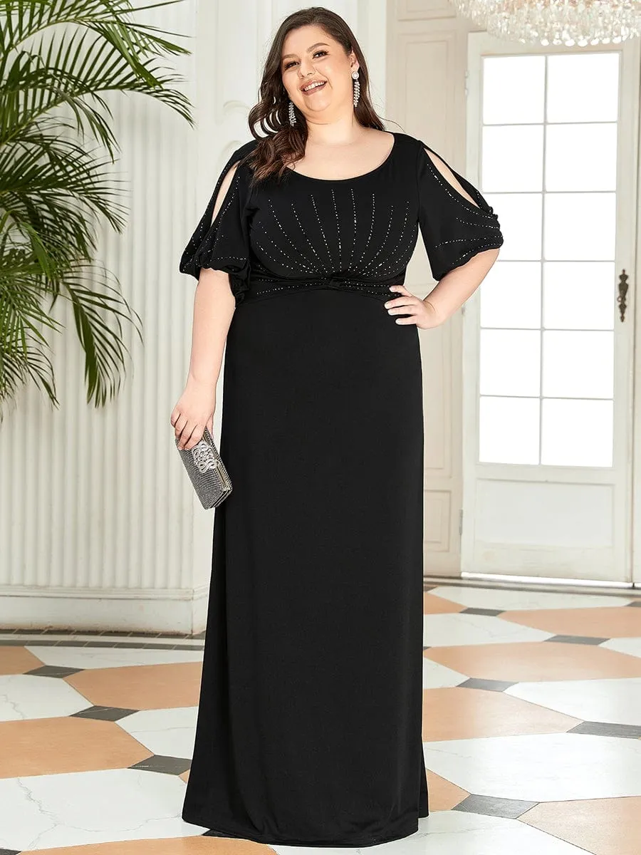 pretty VICOTIRE|Simple Plus Size Bodycon Maxi Mermaid Wedding Guest Dress sold by Ever Pretty product image thumbnail 3