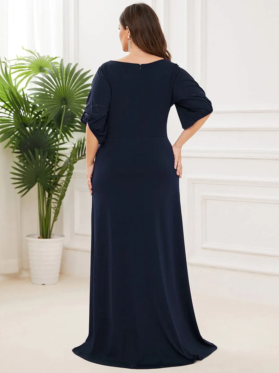 pretty VICOTIRE|Simple Plus Size Bodycon Maxi Mermaid Wedding Guest Dress sold by Ever Pretty product image thumbnail 2