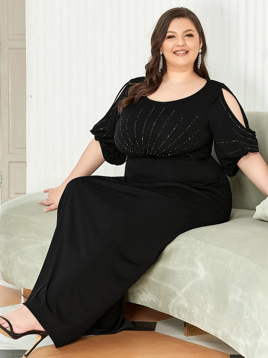 pretty VICOTIRE|Simple Plus Size Bodycon Maxi Mermaid Wedding Guest Dress sold by Ever Pretty product image thumbnail 5