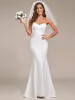 Simple Strapless Mermaid Eloping Dress for Wedding sold by Ever Pretty