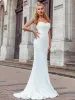 Simple Strapless Mermaid Eloping Dress for Wedding sold by Ever Pretty