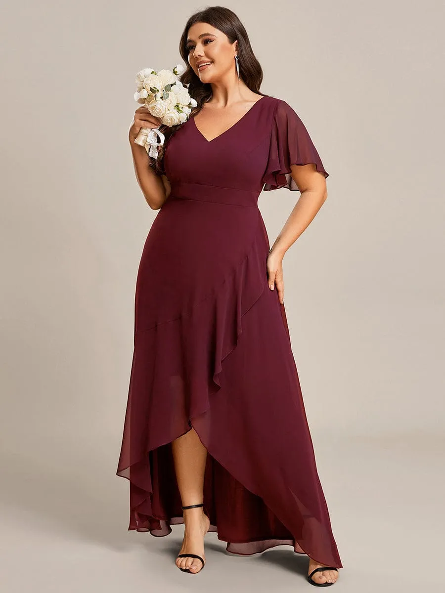 ever OREE|Custom Size Flowy Chiffon Ruffled Bridesmaid Dress sold by Ever Pretty product image thumbnail 3