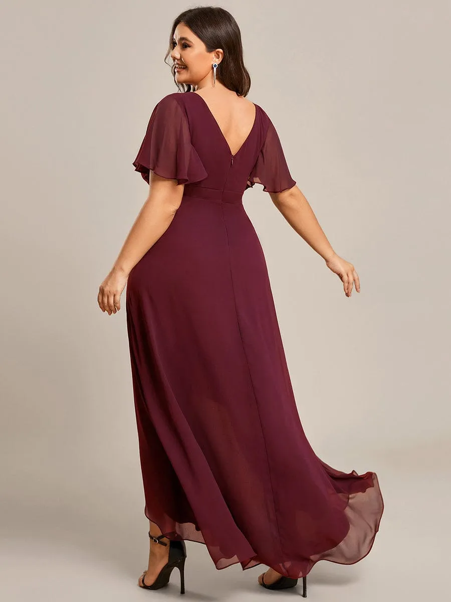 ever OREE|Custom Size Flowy Chiffon Ruffled Bridesmaid Dress sold by Ever Pretty product image thumbnail 4