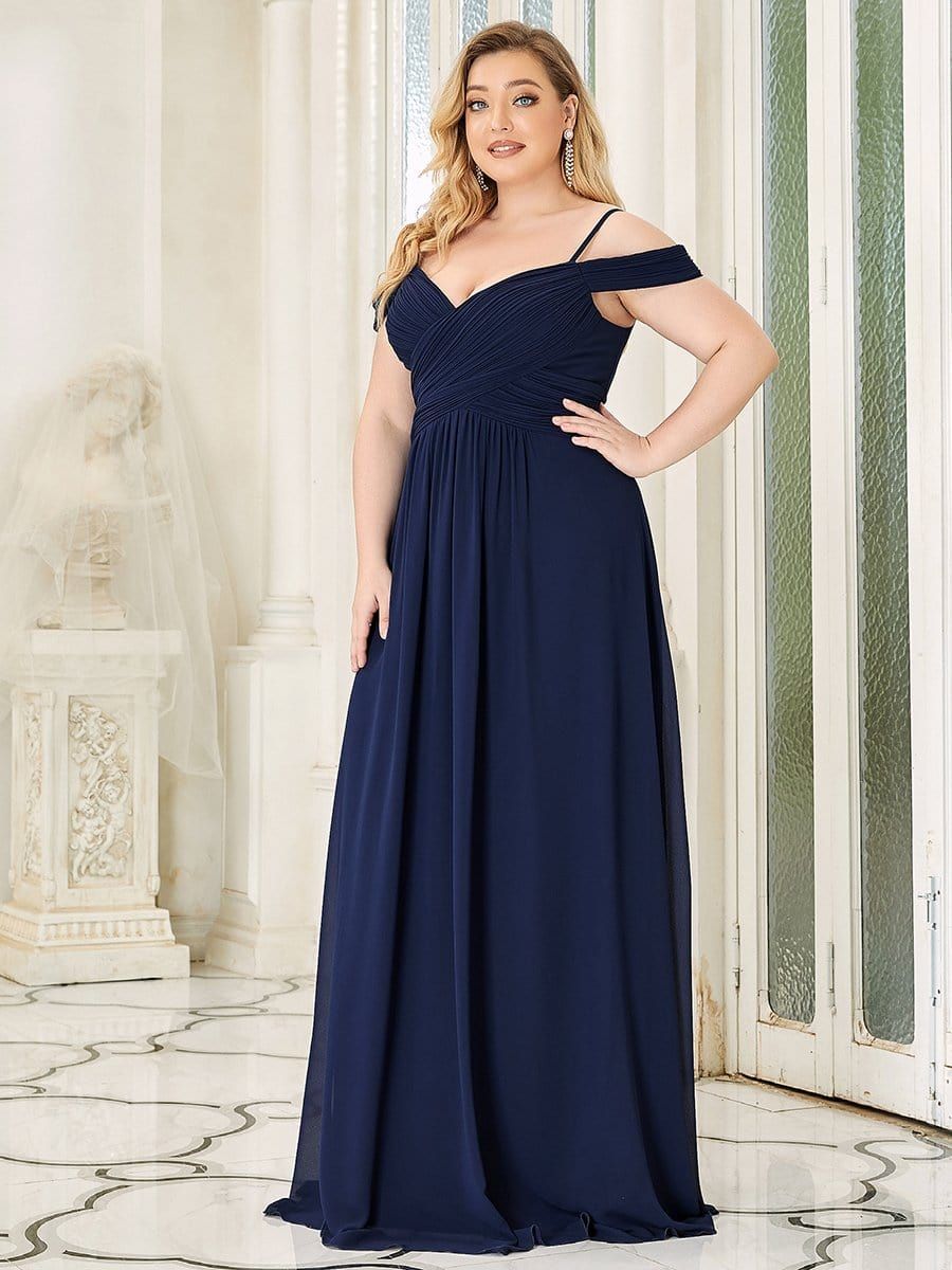Plus Size Sweetheart Cold Shoulder A-Line Bridesmaid Dress sold by Ever Pretty product image thumbnail 4