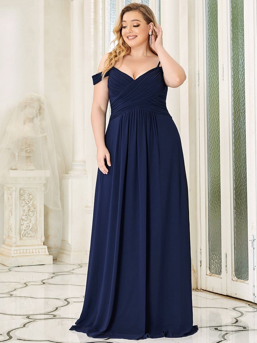 Plus Size Sweetheart Cold Shoulder A-Line Bridesmaid Dress sold by Ever Pretty product image thumbnail 5