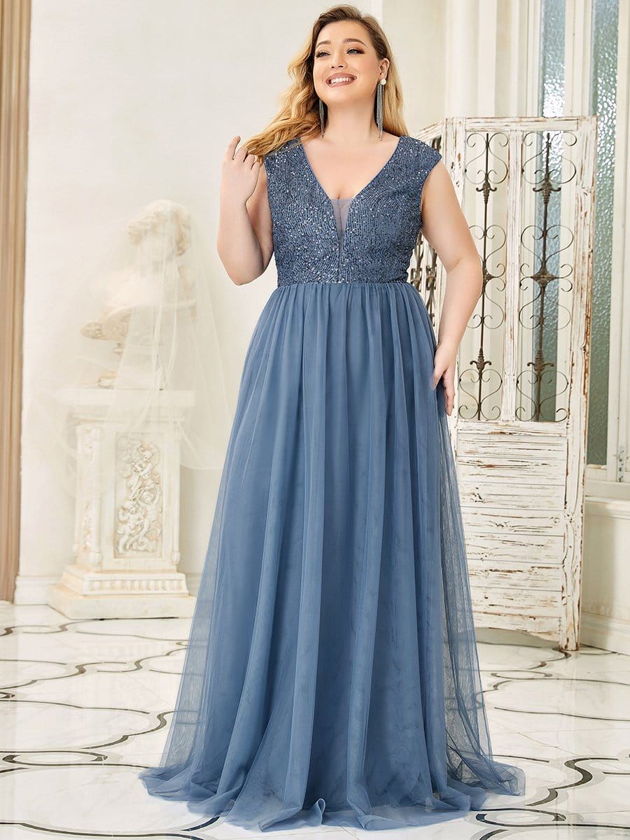 Plus Size Sequin Formal Maxi Dresses for Weddings sold by Ever Pretty product image thumbnail 21