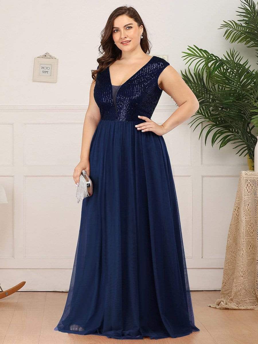 Plus Size Sequin Formal Maxi Dresses for Weddings sold by Ever Pretty product image thumbnail 14