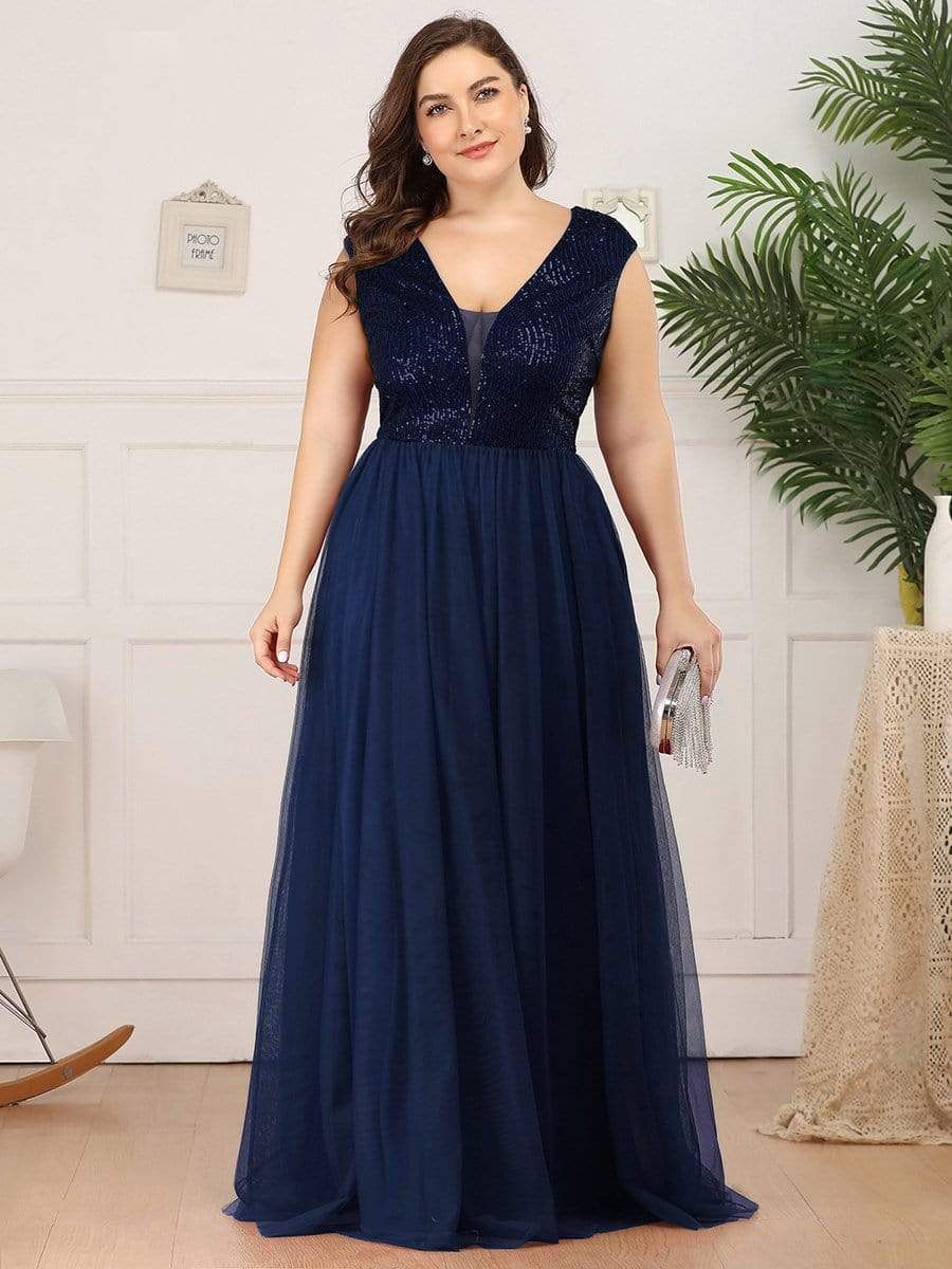 Plus Size Sequin Formal Maxi Dresses for Weddings sold by Ever Pretty product image thumbnail 11