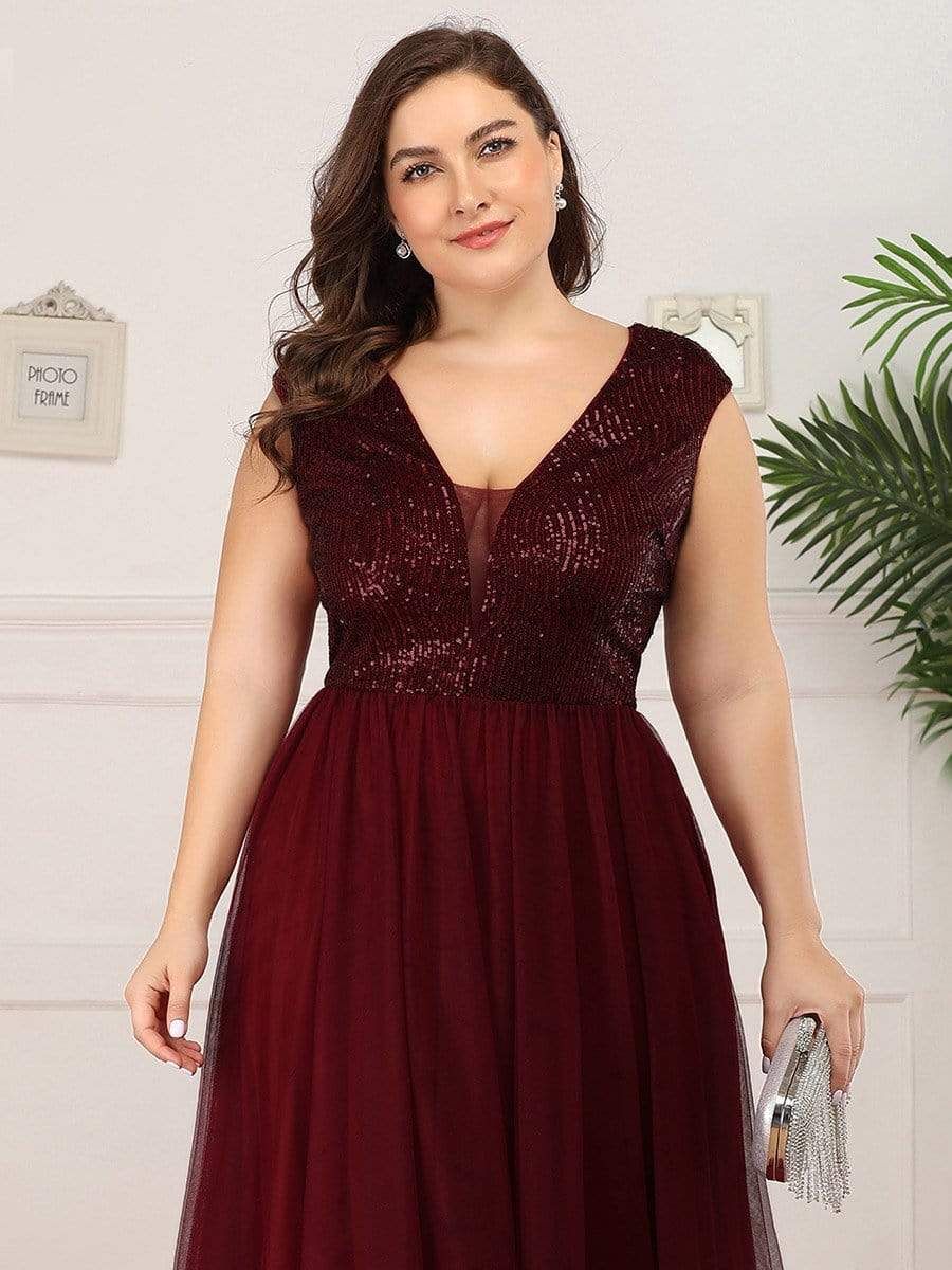 Plus Size Sequin Formal Maxi Dresses for Weddings sold by Ever Pretty product image thumbnail 8