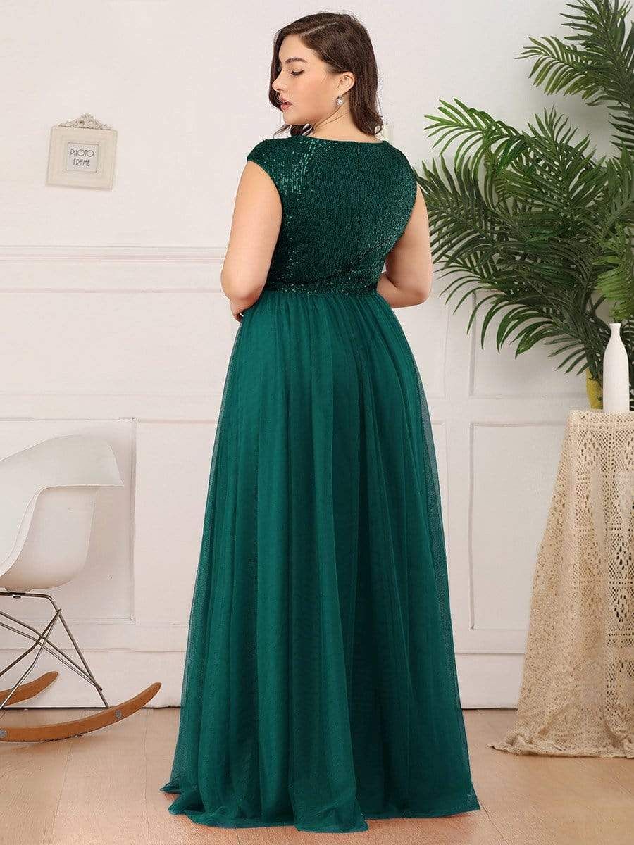 Plus Size Sequin Formal Maxi Dresses for Weddings sold by Ever Pretty product image thumbnail 2