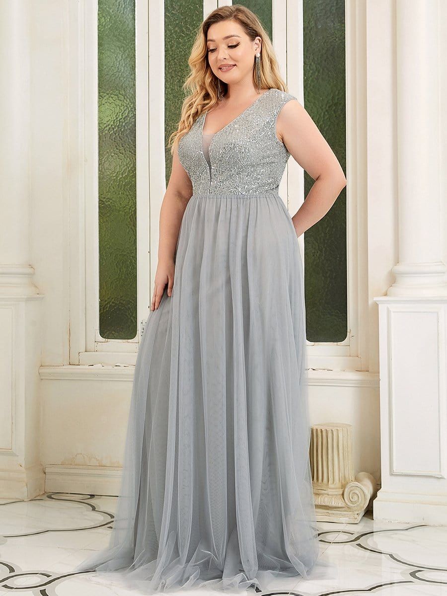 Plus Size Sequin Formal Maxi Dresses for Weddings sold by Ever Pretty product image thumbnail 18