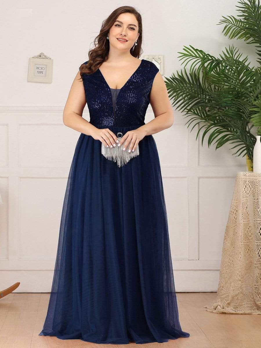Plus Size Sequin Formal Maxi Dresses for Weddings sold by Ever Pretty product image thumbnail 15