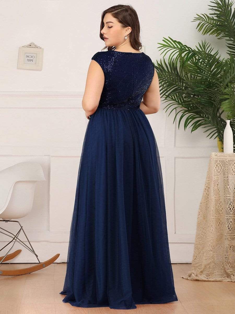 Plus Size Sequin Formal Maxi Dresses for Weddings sold by Ever Pretty product image thumbnail 12