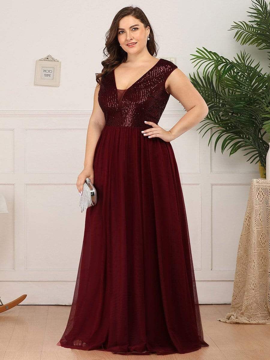 Plus Size Sequin Formal Maxi Dresses for Weddings sold by Ever Pretty product image thumbnail 9