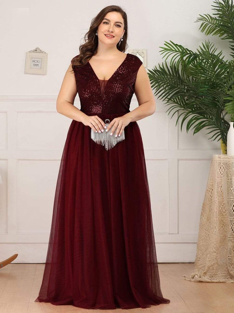 Plus Size Sequin Formal Maxi Dresses for Weddings sold by Ever Pretty product image thumbnail 10