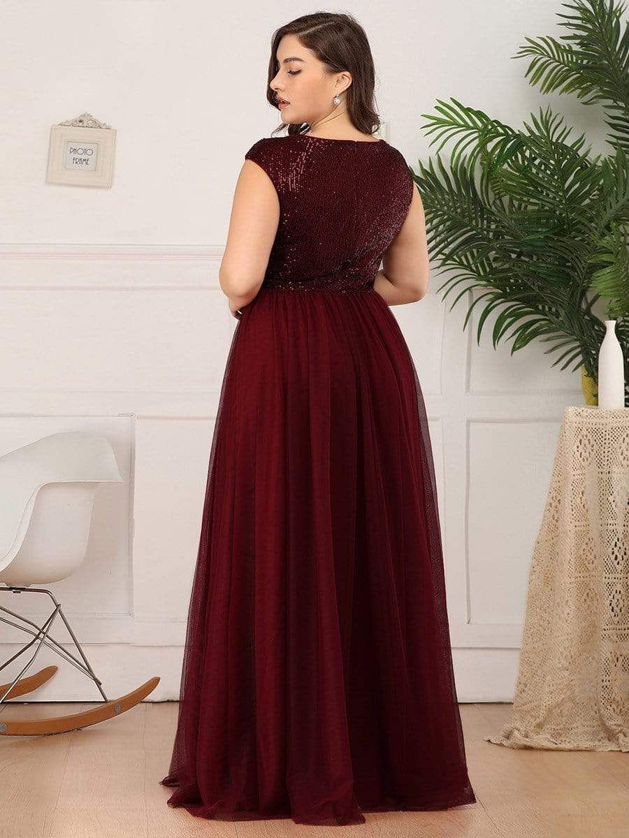 Plus Size Sequin Formal Maxi Dresses for Weddings sold by Ever Pretty product image thumbnail 7