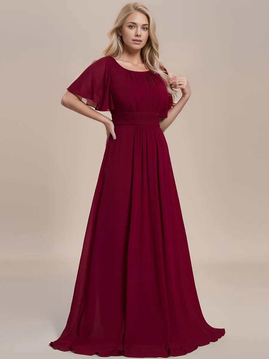 ever KIMORA|Simple Chiffon Pleated A-Line Bridesmaid Dress sold by Ever Pretty product image thumbnail 3