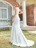 Sleeveless Floral Lace High Neck Side Slit Casual Wedding Dress sold by Ever Pretty