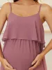Ruffle Top Spaghetti Strap A-Line Maternity Dress sold by Ever Pretty