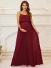 Ruffle Top Spaghetti Strap A-Line Maternity Dress sold by Ever Pretty