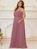 Ruffle Top Spaghetti Strap A-Line Maternity Dress sold by Ever Pretty