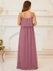 Ruffle Top Spaghetti Strap A-Line Maternity Dress sold by Ever Pretty