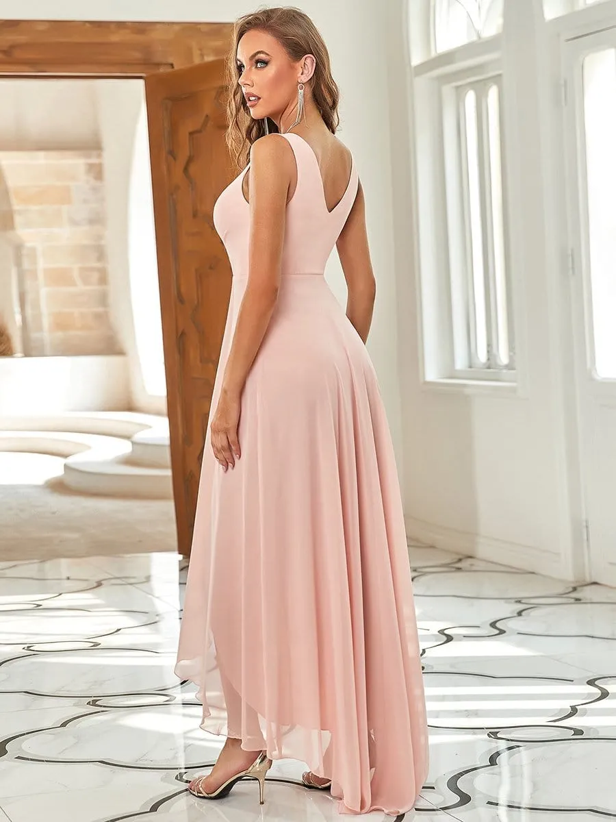 V-Neck High-Low Chiffon Evening Party Dress sold by Ever Pretty product image thumbnail 2