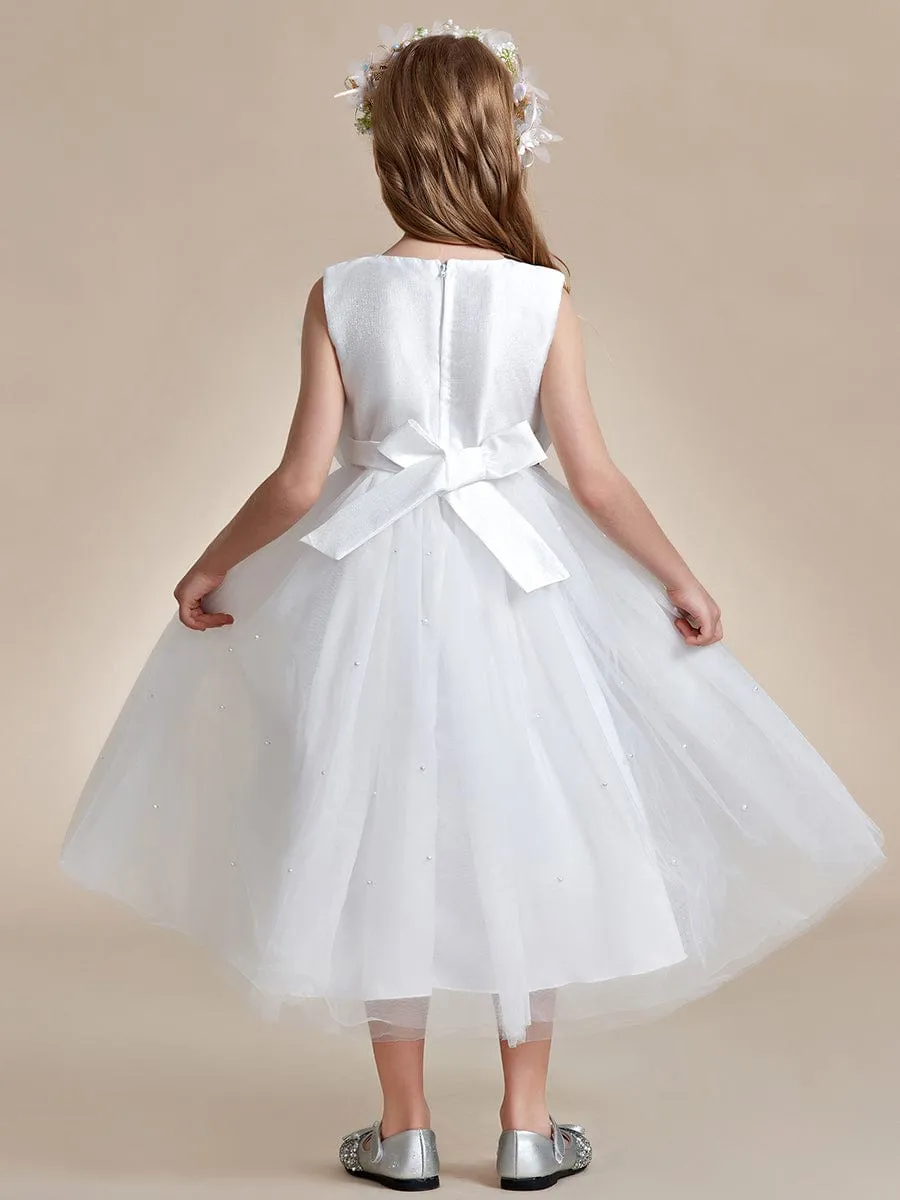 CINDIE|Shiny Flower Girl Dress with layer of tulle on the princess chest sold by Ever Pretty product image thumbnail 2