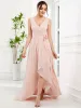 Chiffon Sleeveless Front Slit V-Neck Layered Formal Evening Dress sold by Ever Pretty