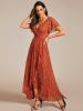 Asymmetrical Hem Lace Short Sleeves Ruffled Formal Evening Dress sold by Ever Pretty