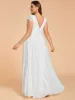 Plus Size Sleeveless V-Neck Chiffon Wedding Dresses sold by Ever Pretty