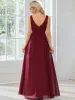 Lace Empire Waist V-Back Sleeveless Chiffon Evening Dress sold by Ever Pretty