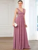 Lace Empire Waist V-Back Sleeveless Chiffon Evening Dress sold by Ever Pretty