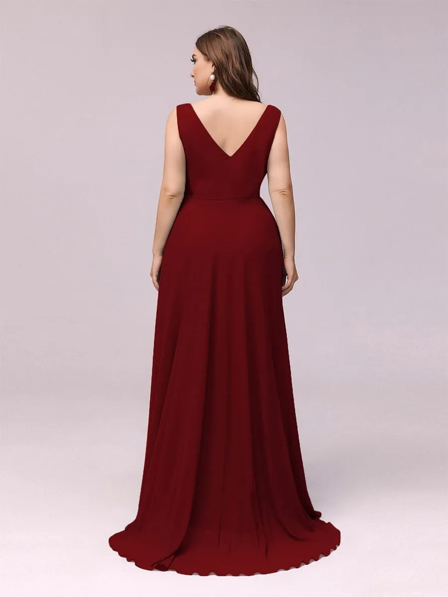 Custom Size V-Neck High-Low Chiffon Evening Party Dress sold by Ever Pretty product image thumbnail 2