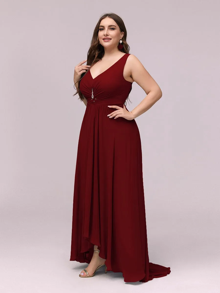 Custom Size V-Neck High-Low Chiffon Evening Party Dress sold by Ever Pretty product image thumbnail 4