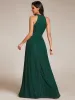 ever EVERLAINE|Halter Neck Pleated Glittery Formal Evening Dress with Empire Waist sold by Ever Pretty