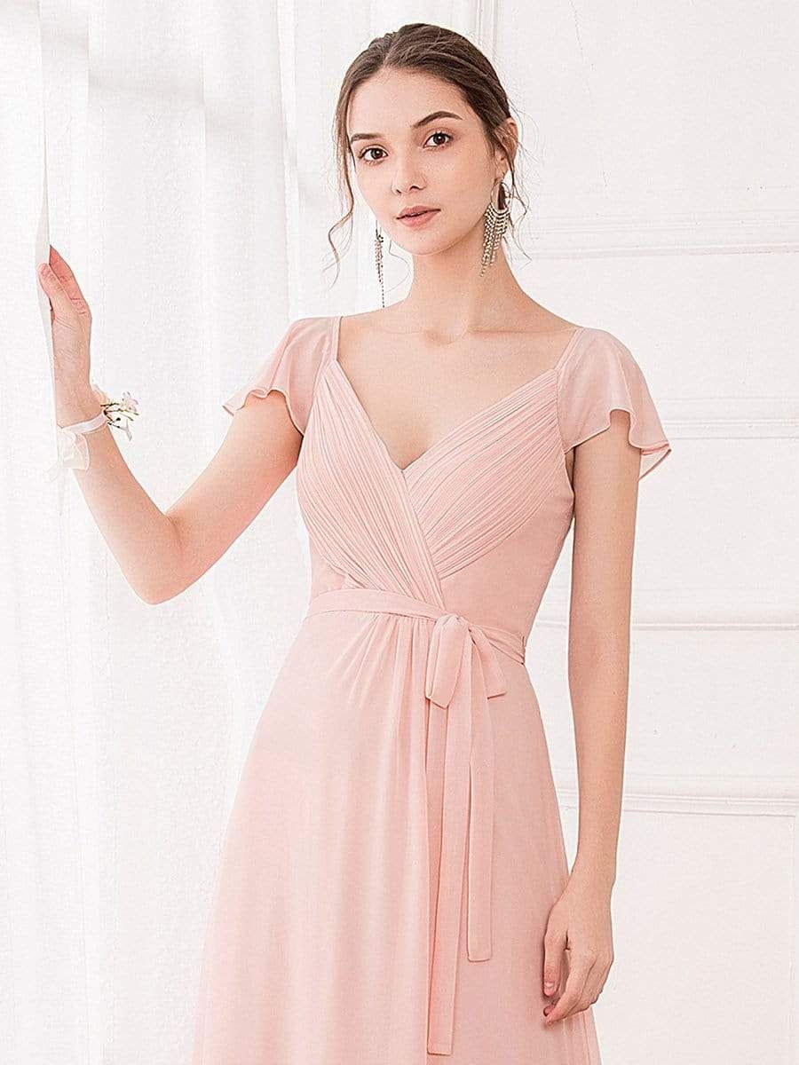 Women's Elegant A-Line Ruffles Sleeve Chiffon Bridesmaid Dress sold by Ever Pretty product image thumbnail 3
