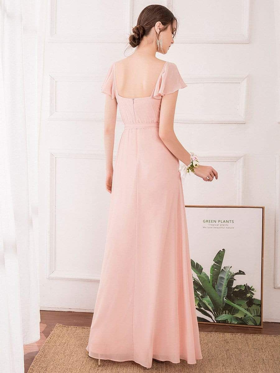 Women's Elegant A-Line Ruffles Sleeve Chiffon Bridesmaid Dress sold by Ever Pretty product image thumbnail 2